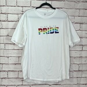 DSG Play with Pride Rainbow LGBTQIA Short Sleeve Tee XL